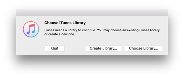 iTunes-Choose Library